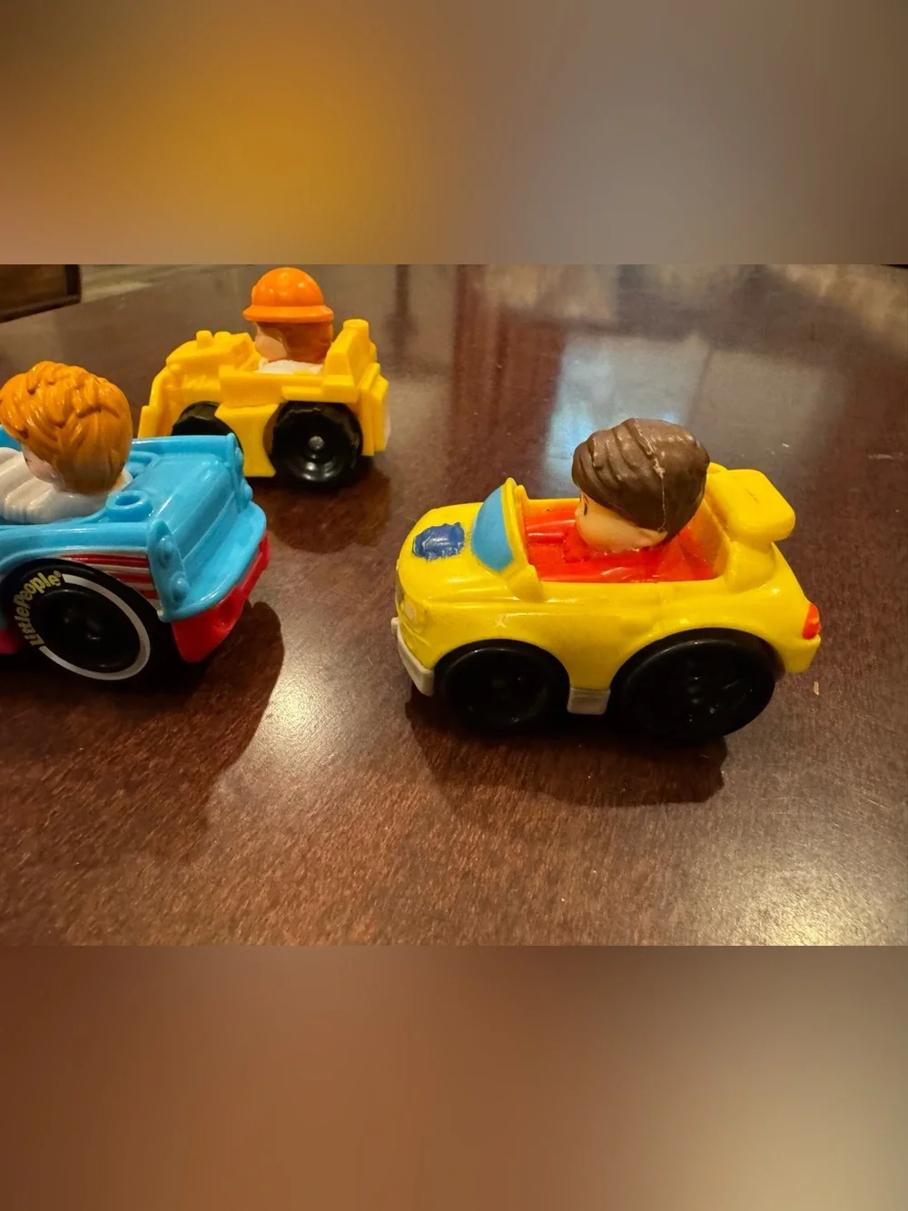 Little People Wheelies Blue and Yellow